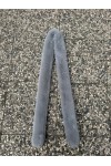 Grey Faux-Fur Neck Warmer, 100% polyester plush