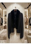 Black Tasselled Poncho - Nesvay Black Tasselled Poncho, wool blend