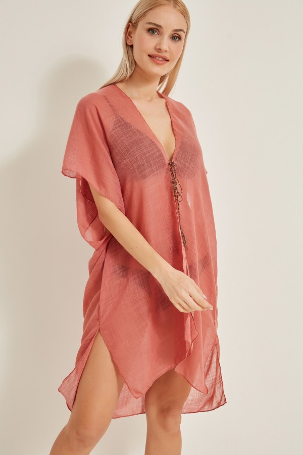 13333-2 Mercan Açık Pareo