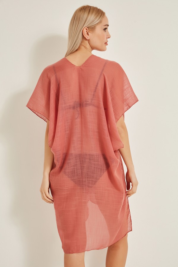 13333-2 Mercan Açık Pareo