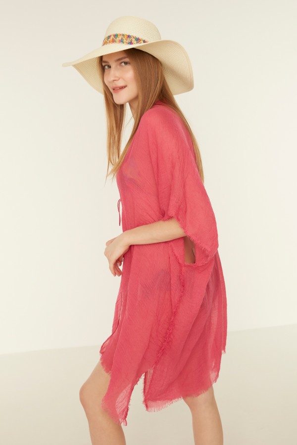 13479-2 Fuşya Pareo