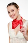 Kırmızı Saten Bandana Fular - Nesvay Kırmızı Saten Bandana Fular, Saten, 50x50 cm