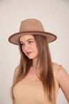 Ombré Camel Panama Hat - Nesvay Ombré Camel Panama Hat, 100% paper straw