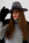 Ombré Grey Panama Hat - Nesvay Ombré Grey Panama Hat, 100% paper straw
