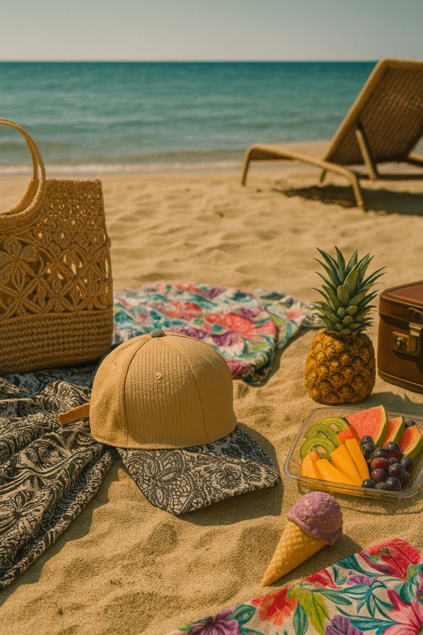 14517 Baskılı Bej Kep