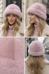Pink Cossack Hat, plush