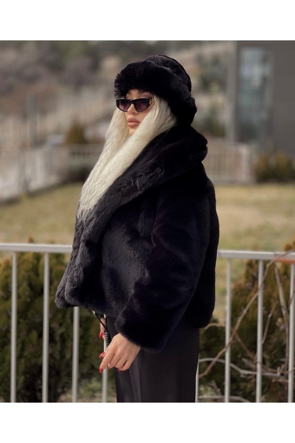 Black Cossack Hat - Nesvay Black Cossack Hat, plush