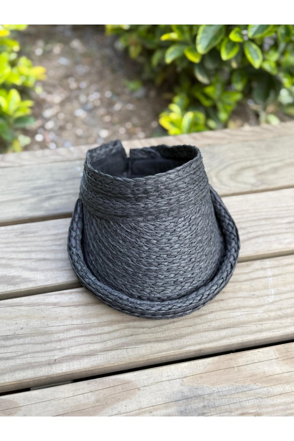 14760 Siyah Hasır Vizör Şapka