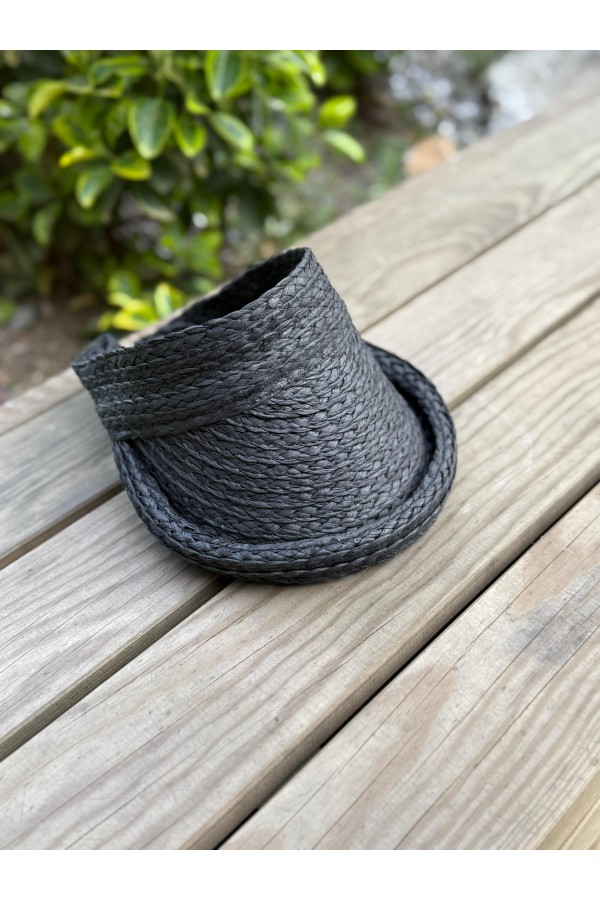 14760 Siyah Hasır Vizör Şapka