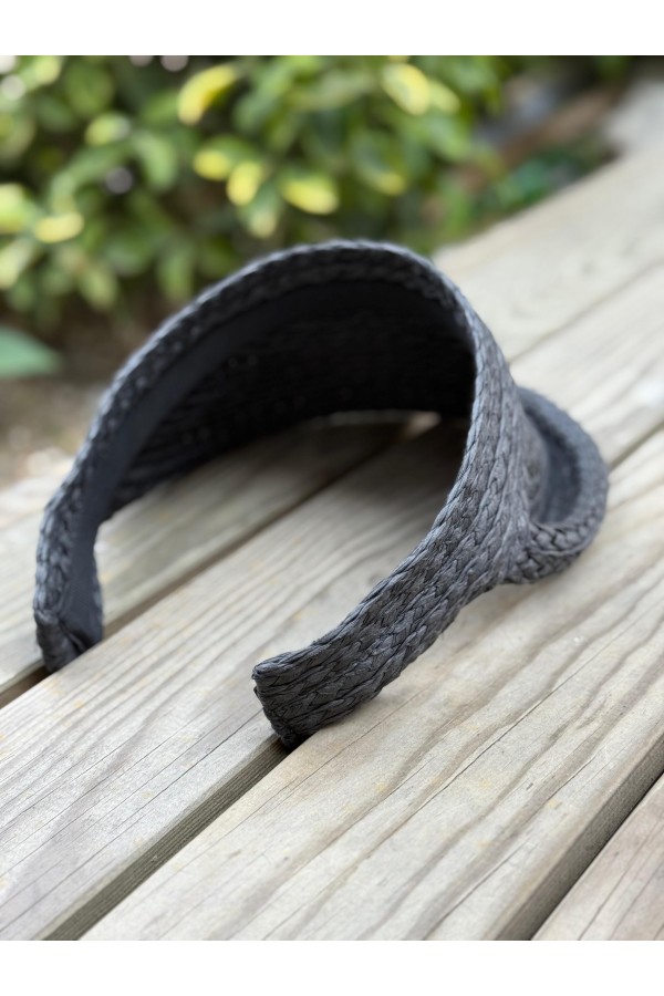 14760 Siyah Hasır Vizör Şapka