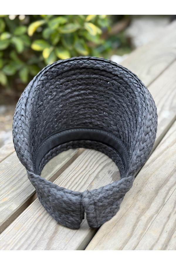 14760 Siyah Hasır Vizör Şapka