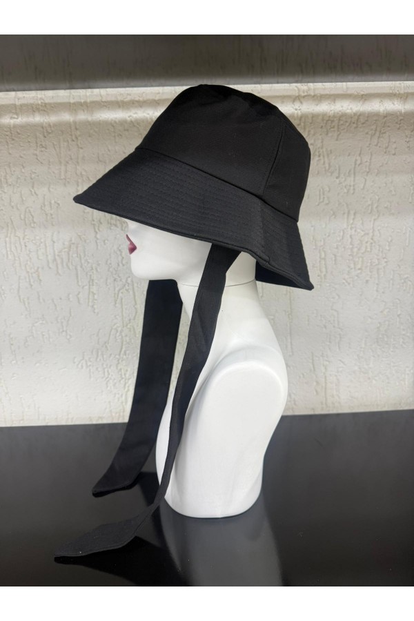 14772 İpli Siyah Bucket Şapka