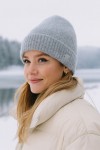 Серый шапка с вышивкой - Nesvay Серый шапка с вышивкой, 100% акрил