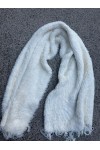 Ecru Marled Wrap Scarf, 100% acrylic, 50x180 cm