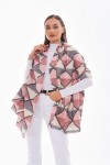 Beige Check Print Long Shawl - Nesvay Beige Check Print Long Shawl, 100% acrylic, 85x180 cm