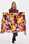 Batik Desenli Safran Kalın Şal - Nesvay Batik Desenli Safran Kalın Şal, %100 Akrilik