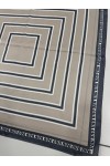 15376 Vizon Çizgi Desenli Bandana Fular 70x70 cm
