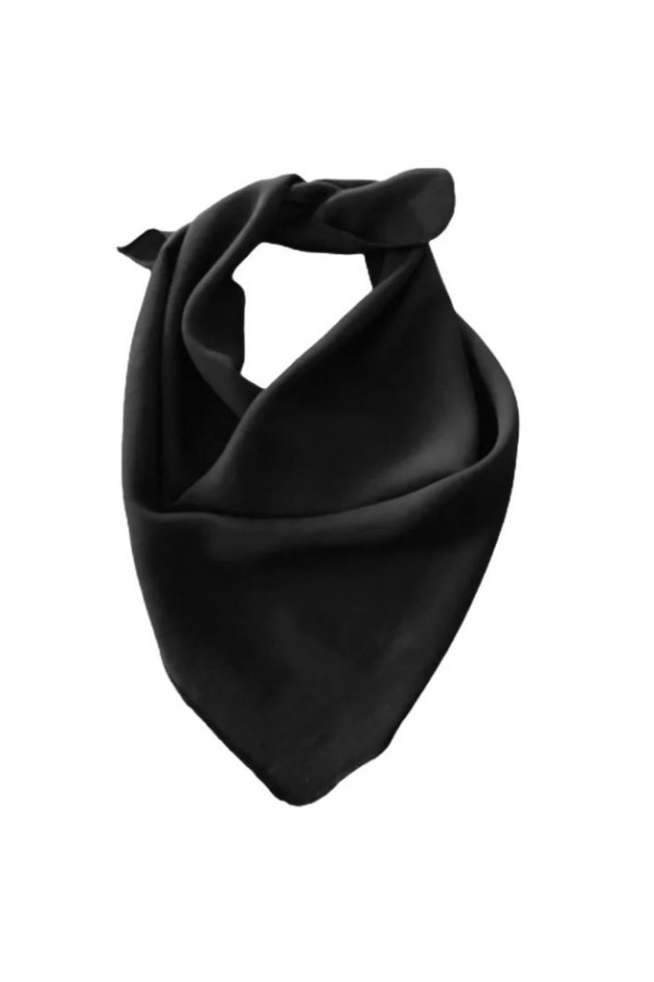 15404 Siyah Bandana Fular 90x90 cm
