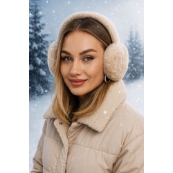 18014 Beige Ear Warmers
