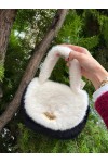 Peluş Bej Çanta - Nesvay Peluş Bej Çanta, %100 Polyester Peluş