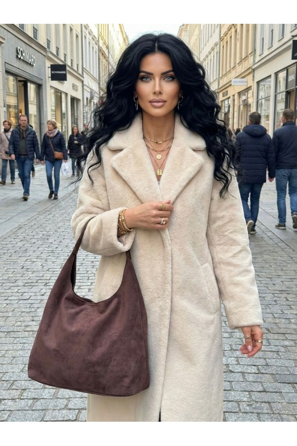 NWC-043 Kahve İkili Çanta ve Cüzdan Seti