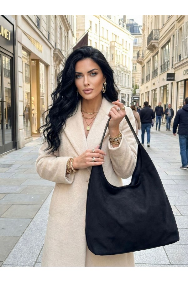 NWC-043 Siyah İkili Çanta ve Cüzdan Seti