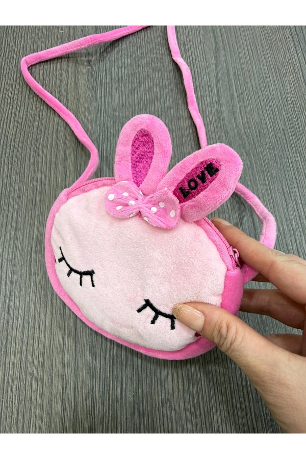 Fuşya Çocuk Çantası - Nesvay Fuşya Çocuk Çantası, %100 Polyester Peluş