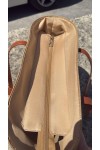 NWC-1043-1 Çizgili Camel Bej Hasır Çanta