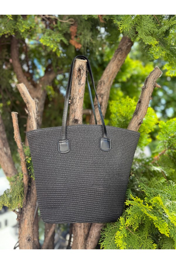 NWC-1043 Siyah Hasır Çanta