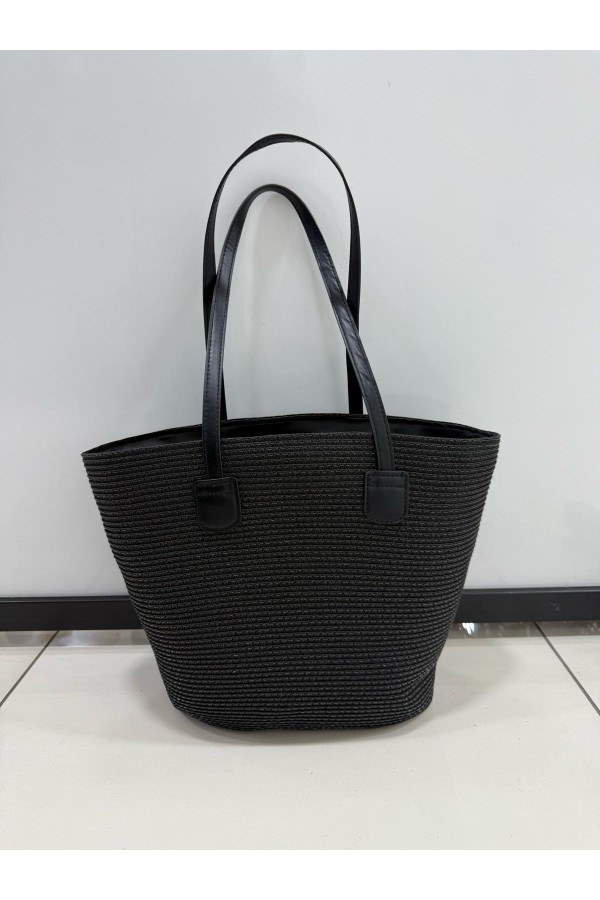 NWC-1043 Siyah Hasır Çanta