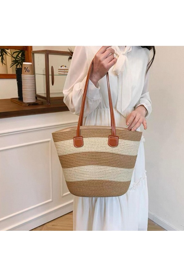 NWC-1052 Camel Hasır Çanta