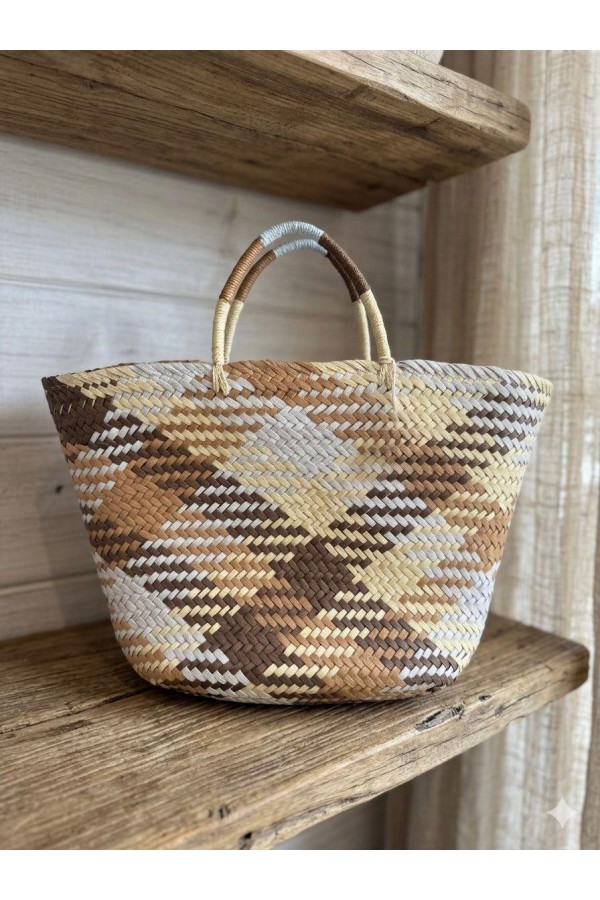 NWC-1081 Kahve Hasır Çanta 51x26 cm NWC-1081 Kahve Hasır Çanta 51x26 cm