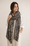 S016 Bej Leopar Desen Şal 90x180 cm S016 Bej Leopar Desen Şal 90x180 cm