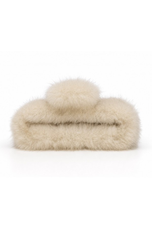 T16 Bej Peluş Toka T16 Bej Peluş Toka