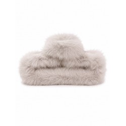 T16 Gri Peluş Toka